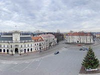 Łowicz z lotu ptaka - Stary Rynek